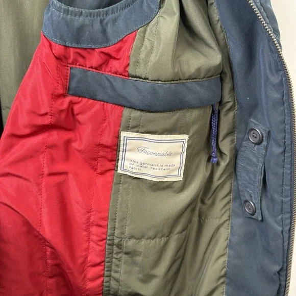 Faconnable Men's Full Zip Vest Jacket Navy Quilted Lightweight Outdoor M - Picture 7 of 10